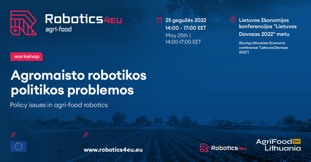 Robotics4EU and AgriFood Lithuania DIH workshop